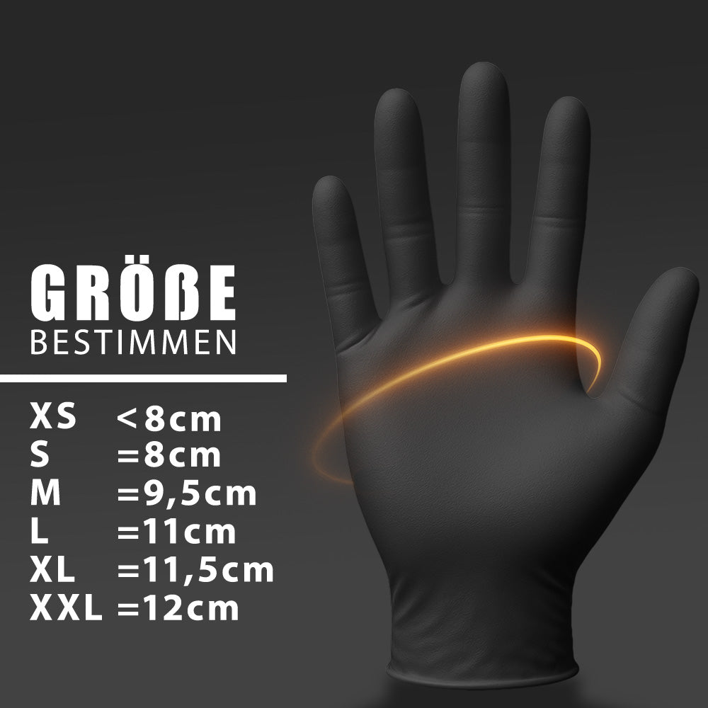Anthrazit Premium Nitrilhandschuhe – Style Graphite 🩶 | XS–XL | 100 Stück | Puderfrei & Latexfrei