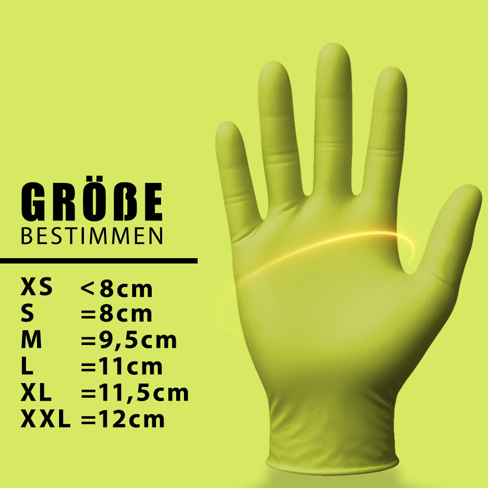 Cedro Premium Nitrilhandschuhe – Style Cedro 🍋🟩 | XS–XL | 100 Stück | Puderfrei & Latexfrei