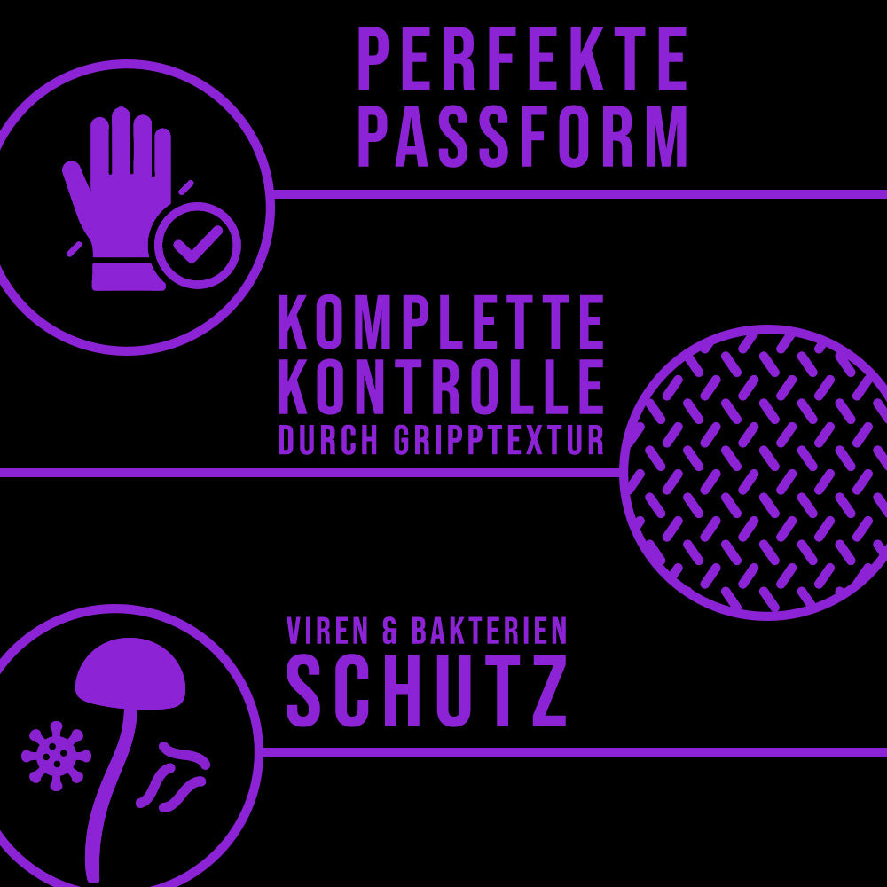 Dunkellila Premium Nitrilhandschuhe – Style Prune 🍇 | XS–XL | 100 Stück | Puderfrei & Latexfrei