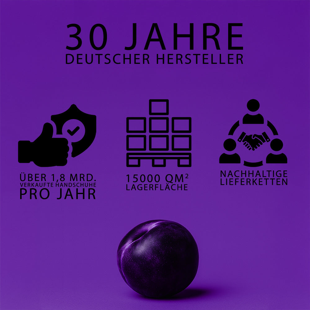 Dunkellila Premium Nitrilhandschuhe – Style Prune 🍇 | XS–XL | 100 Stück | Puderfrei & Latexfrei