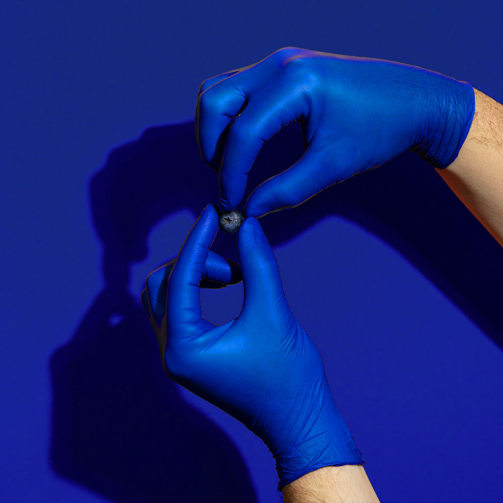 Dunkelblaue Premium Nitrilhandschuhe – Style Blueberry 🫐 | XS–XL | 100 Stück | Puderfrei & Latexfrei