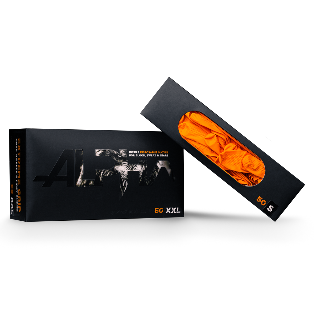 ALPHA EXTREME GRIP | S–XXL | 50 Stück | Massiver Grip