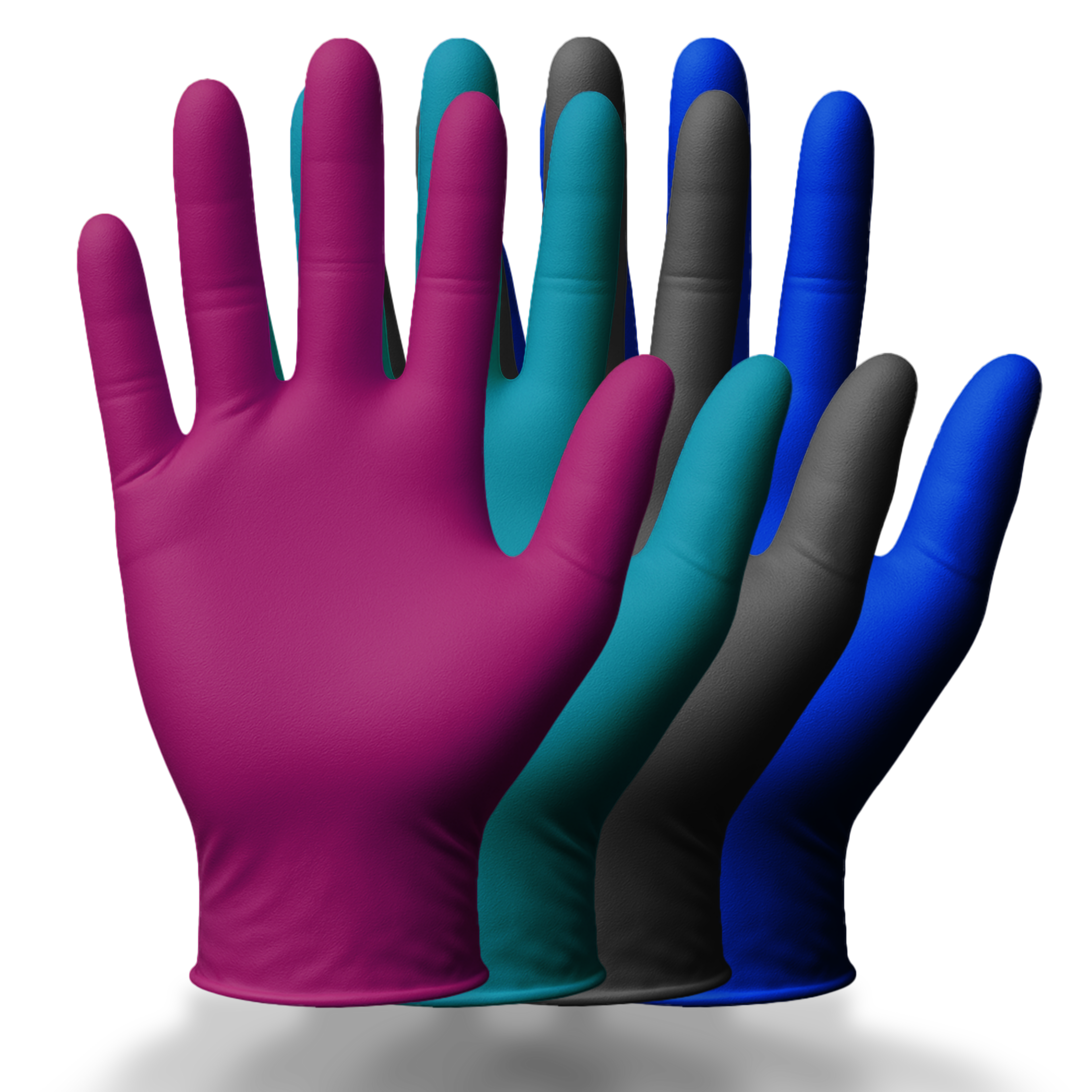 Bunte Premium Nitrilhandschuhe – Style 4 Elements 🔥🌊🌬️🍄‍🟫 | XS–XL | 96 Stück | Puderfrei &amp; Latexfrei