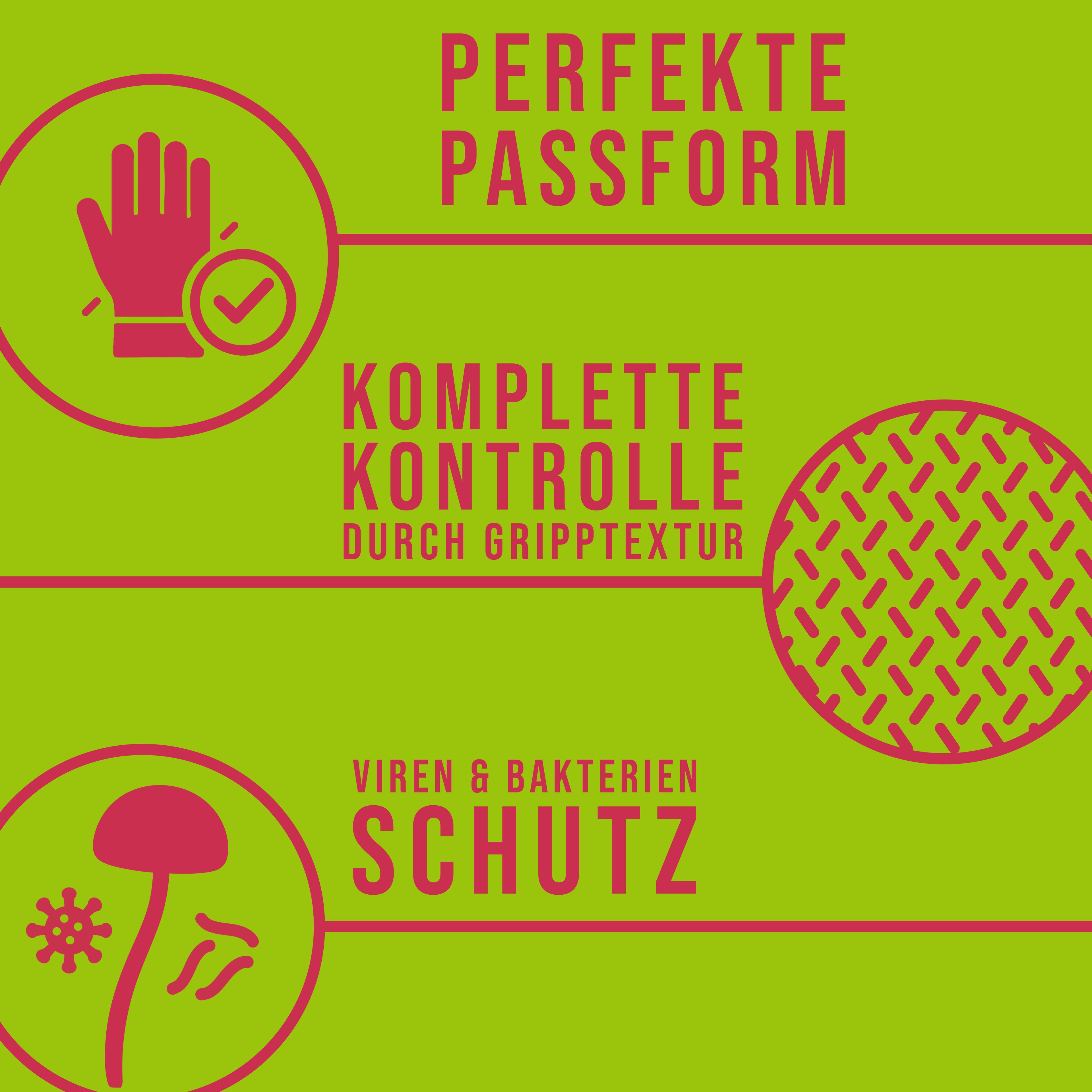 Bunte Premium Nitrilhandschuhe – Style Tutti Frutti 💐 | XS–XL | 96 Stück | Puderfrei &amp; Latexfrei