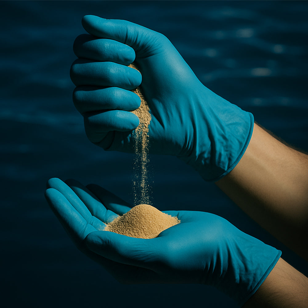 Türkise Premium Nitrilhandschuhe – Style Clean Ocean 🌊 | XS–XL | 100 Stück | Puderfrei &amp; Latexfrei