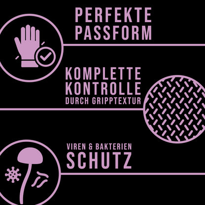 Lila Premium Nitrilhandschuhe – Style Berry 🫐 | XS–XL | 100 Stück | Puderfrei &amp; Latexfrei