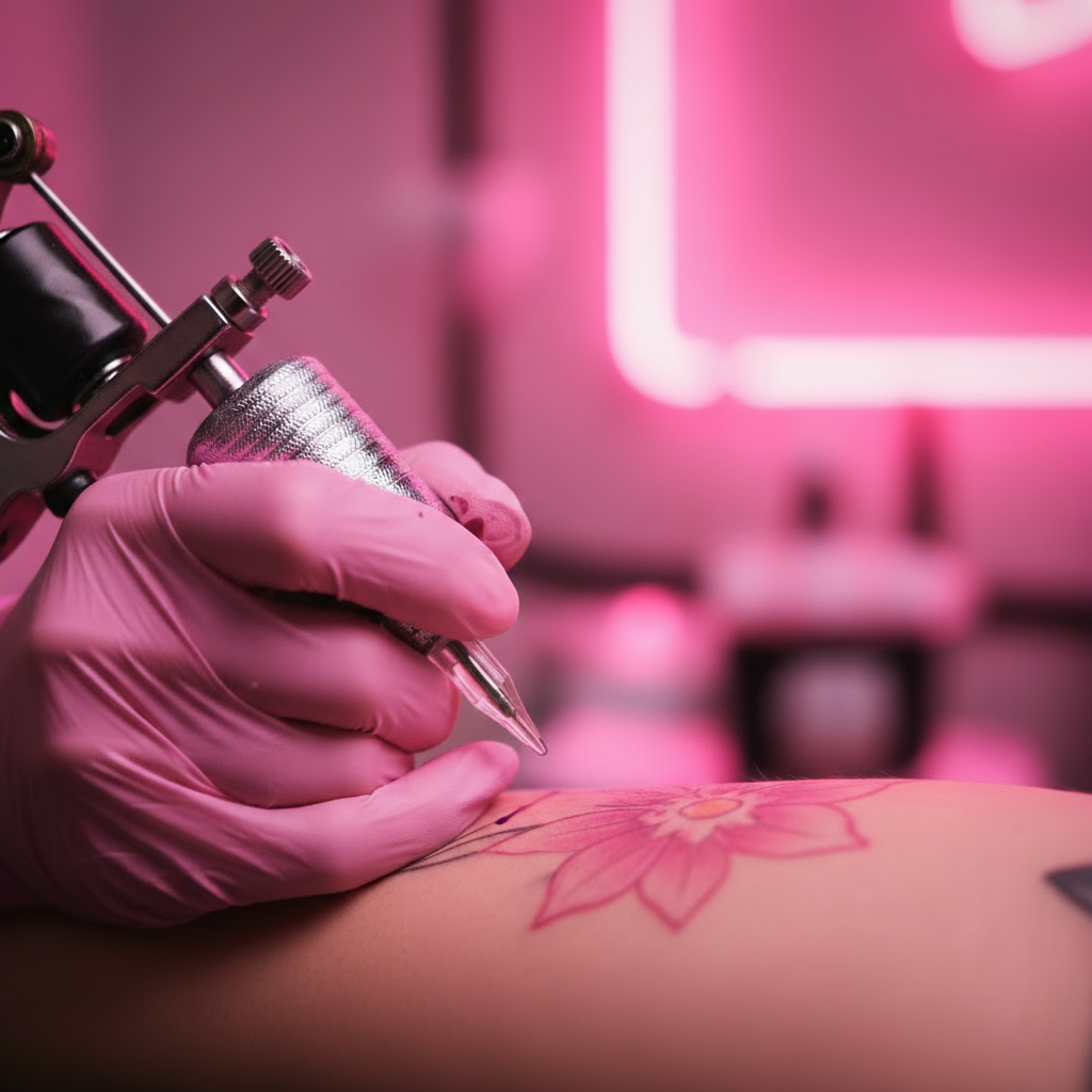 Rosa Premium Nitrilhandschuhe – Style Strawberry 🍓 | XS-L | 100 Stück | Puderfrei &amp; Latexfrei