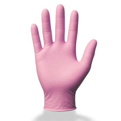 Rosa Premium Nitrilhandschuhe – Style Strawberry 🍓 | XS-L | 100 Stück | Puderfrei &amp; Latexfrei