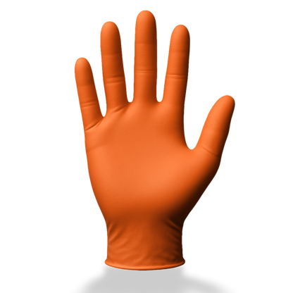 Orange Premium Nitrilhandschuhe – Style Orange 🍊 | XS–XL | 100 Stück | Puderfrei &amp; Latexfrei