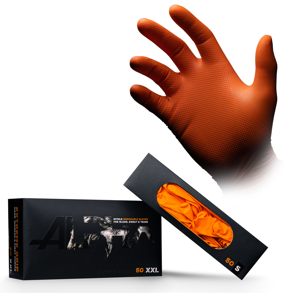 ALPHA EXTREME GRIP | S–XXL | 50 Stück | Massiver Grip